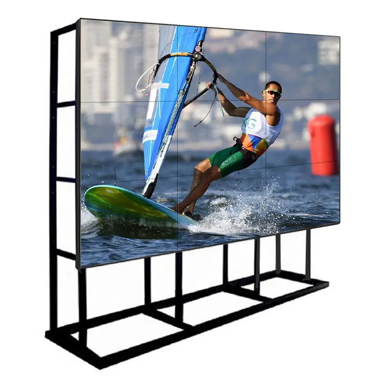 Horizontal or Vertical Advertising Splicing Screen Kiosk 2X2 3X3 Digital Signage 46 Inch LCD Video Wall 4K