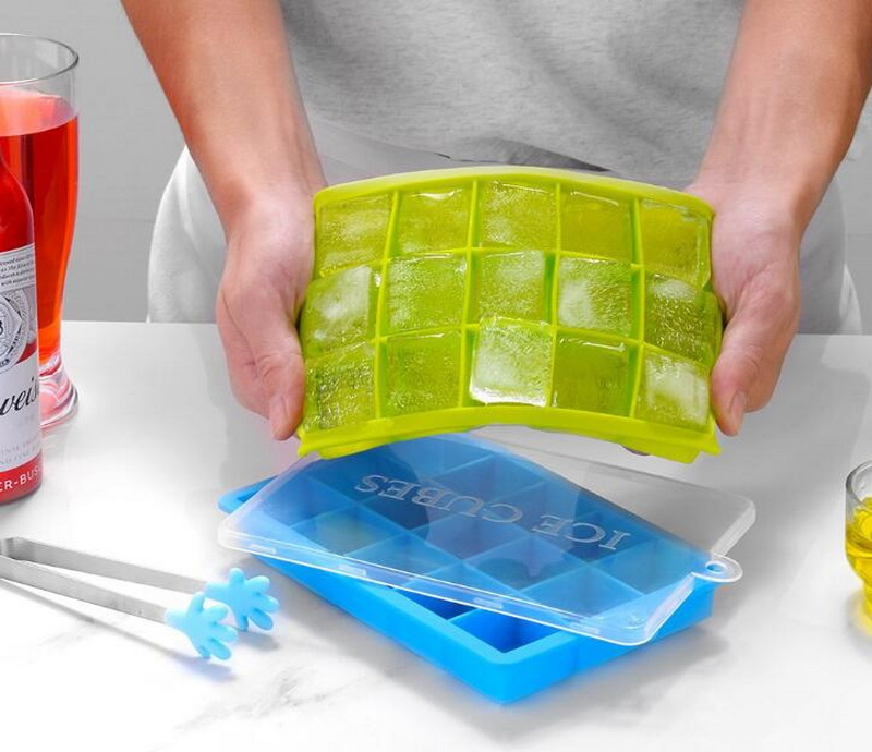 Силиконовая форма для льда BPA Free с крышкой