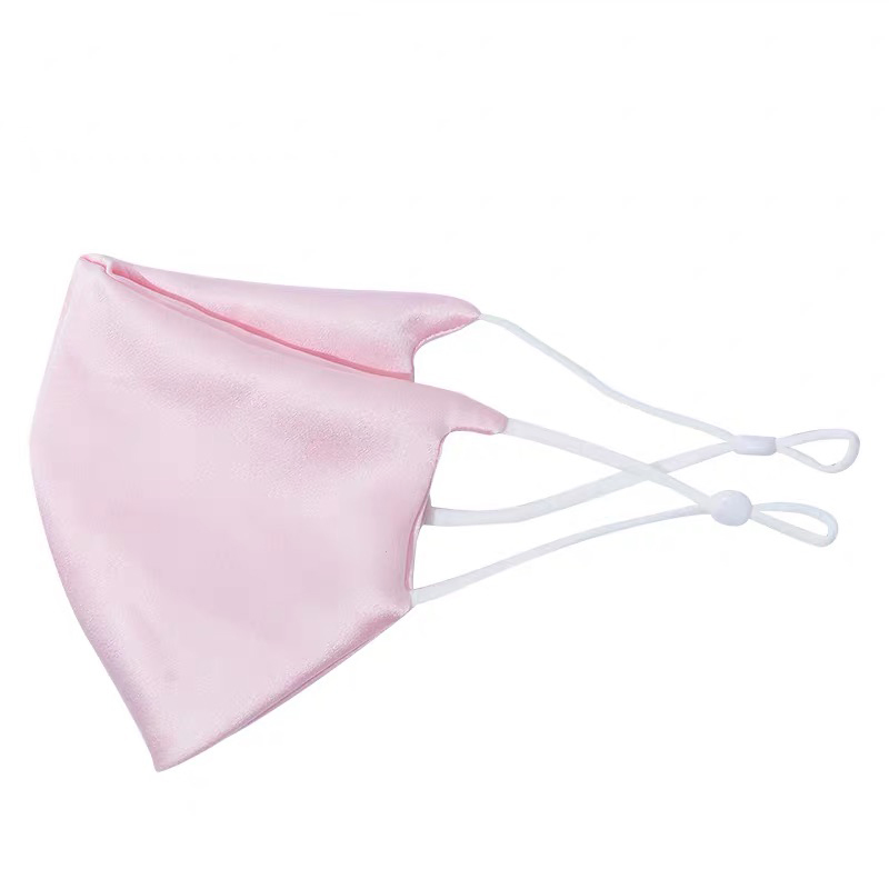 Hot-Whole Sale 100% 19mm Silk Face Mask 3 Layers Breathable Silk Mouth Mask