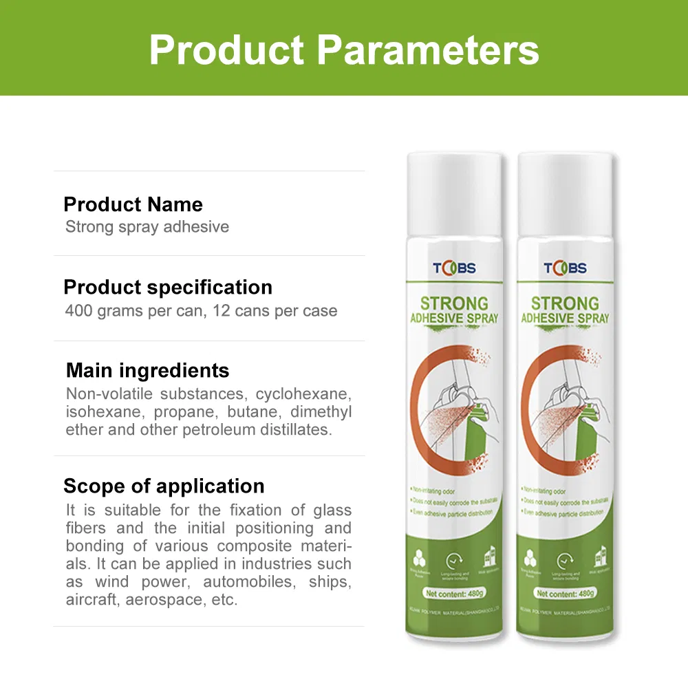 One-Component Spray Glue Enhancing Productivity in Composite Fabrication