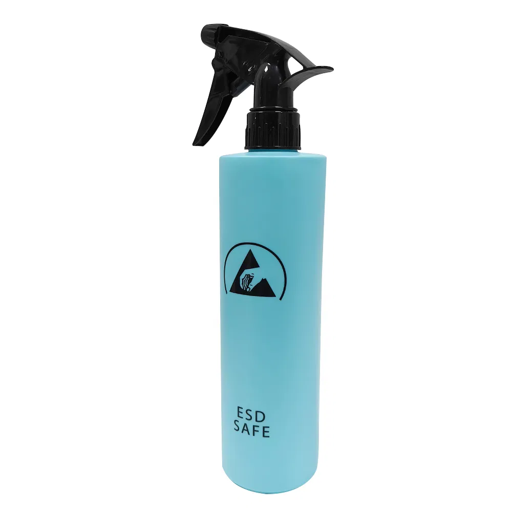 Blue Anti-Static Plastic Spraying Bottle Washable Liquid ESD Misting Bottle for Cleanroom