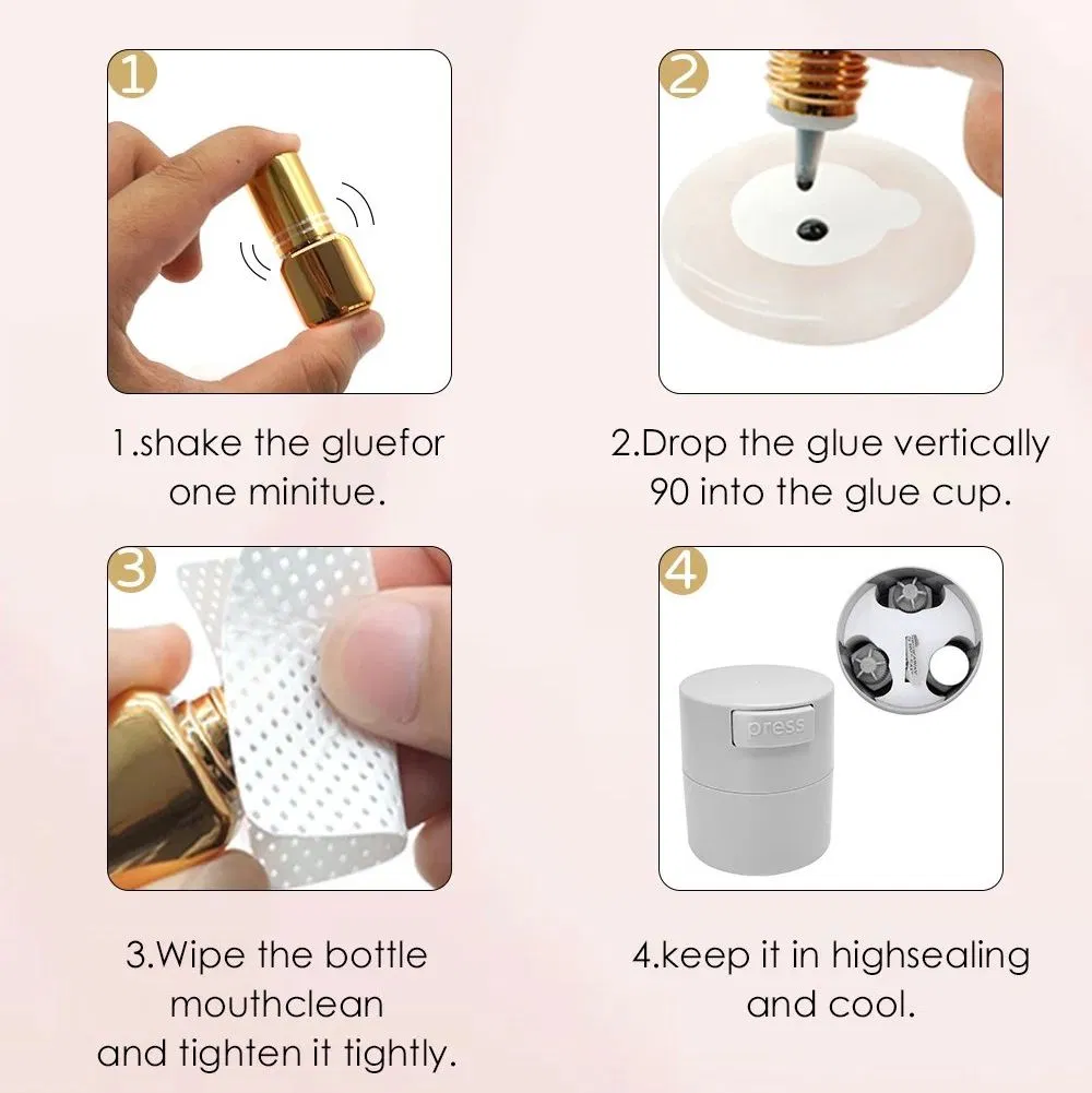 Popular 0.1s 0.5s Eyelash Glue Oil Resistant Lash Extension Glue Adhesive Private Label Low Humidity Eyelash Extension Glue
