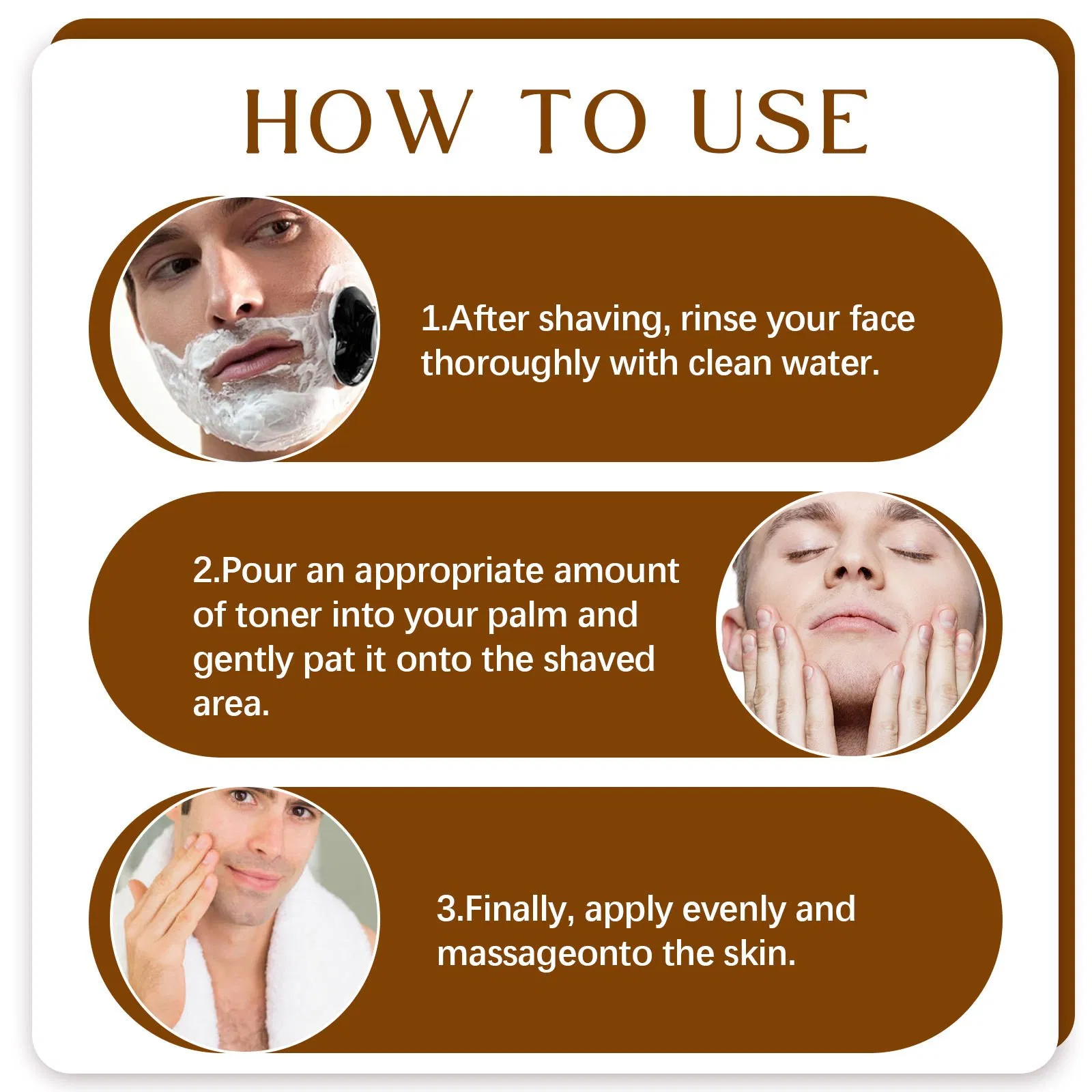 Moisturizing Smoothing Natural After Shave Beard Toner Refreshing