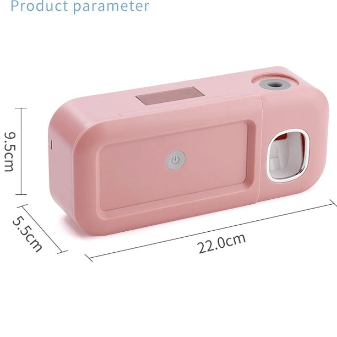 Smart UV Toothbrush Sterilizer, Punch-Free Sterilization and Deodorization, Automatic Toothpaste Electric Dispenser, Toothbrush Holder