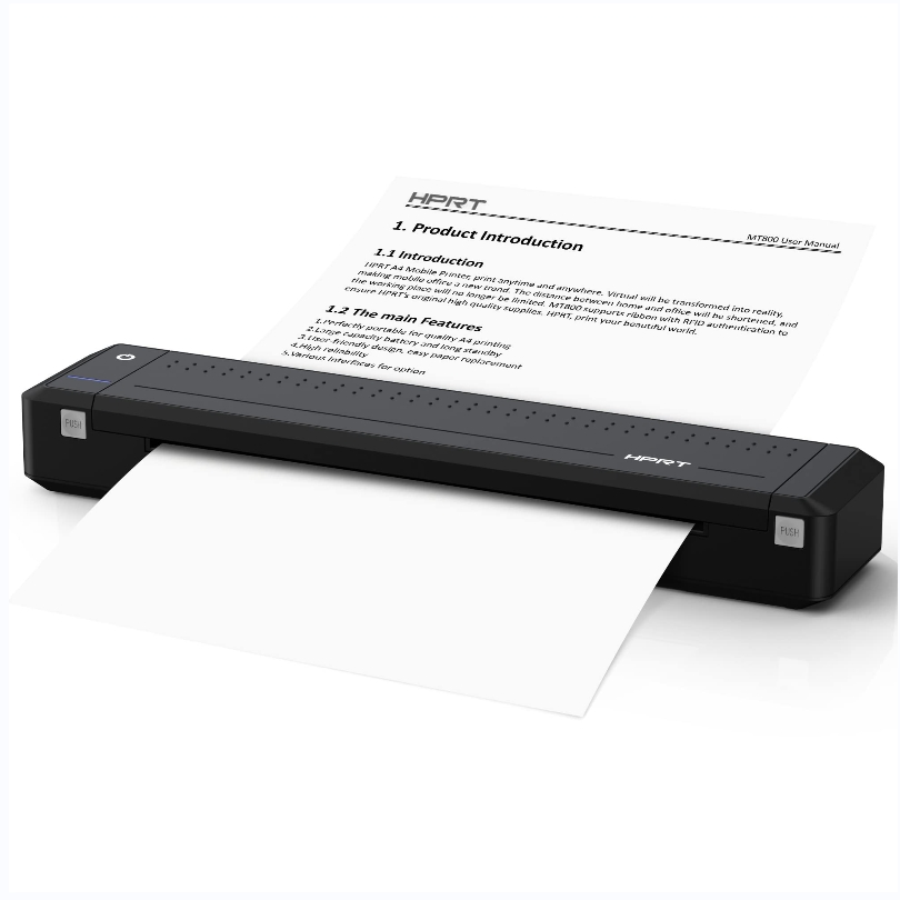 Hprt China Manufacturer Original Mt800 Portable A4 Paper Thermal Bluetooth Mobile Printer