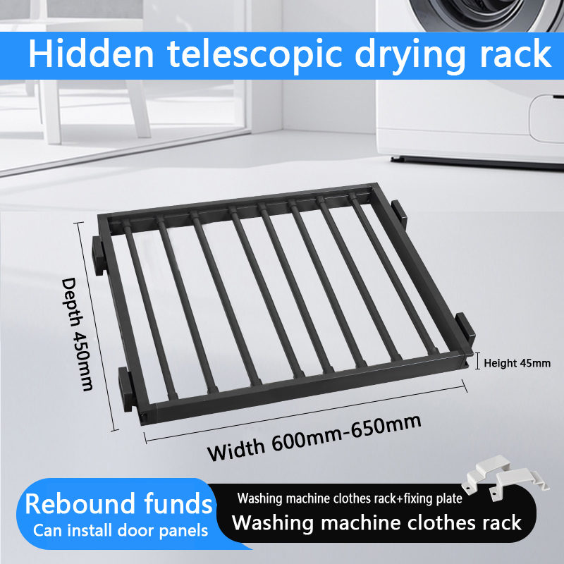 Slide Rail Drying Rack with Smooth Rebound for Household Needs