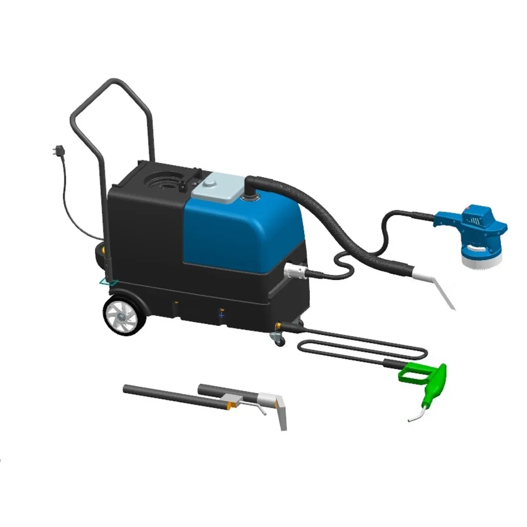 Commercial Electric Carpet Curtain Sofa Cleaner High Pressure Dry Wet Vacuum Steam Cleaner with 220V New Condition