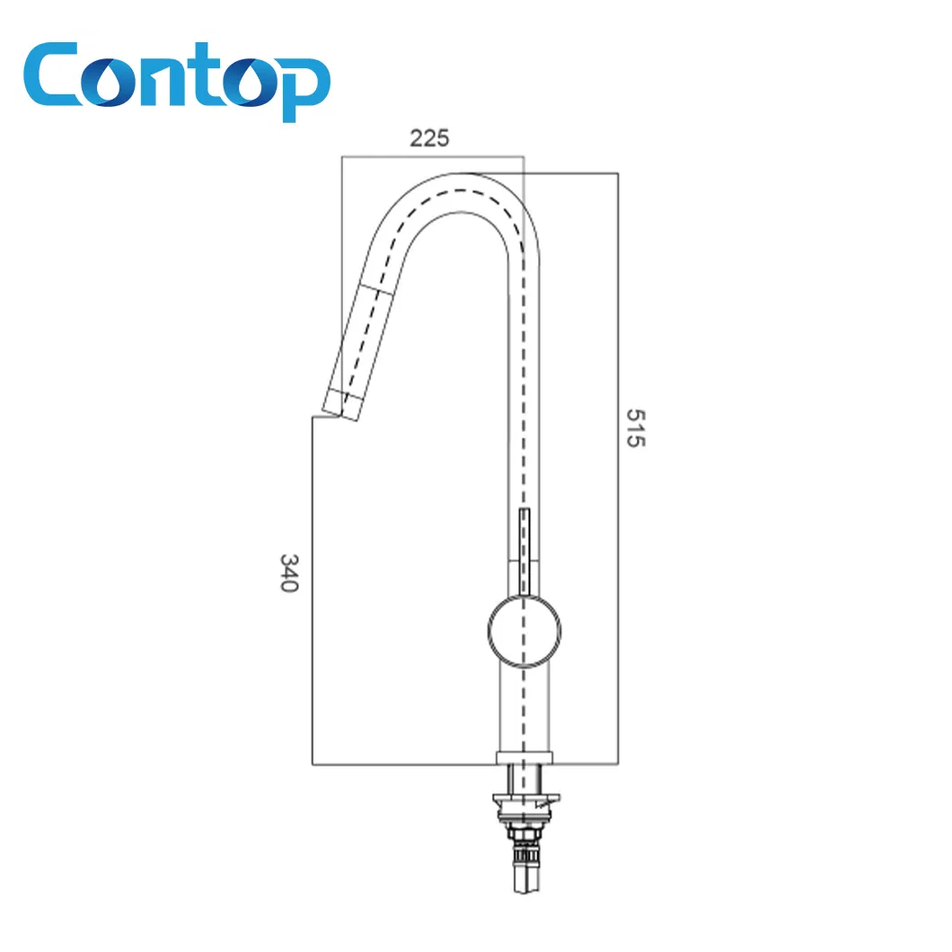 Смеситель для кухни Contop FD0064-CCT, латунь
