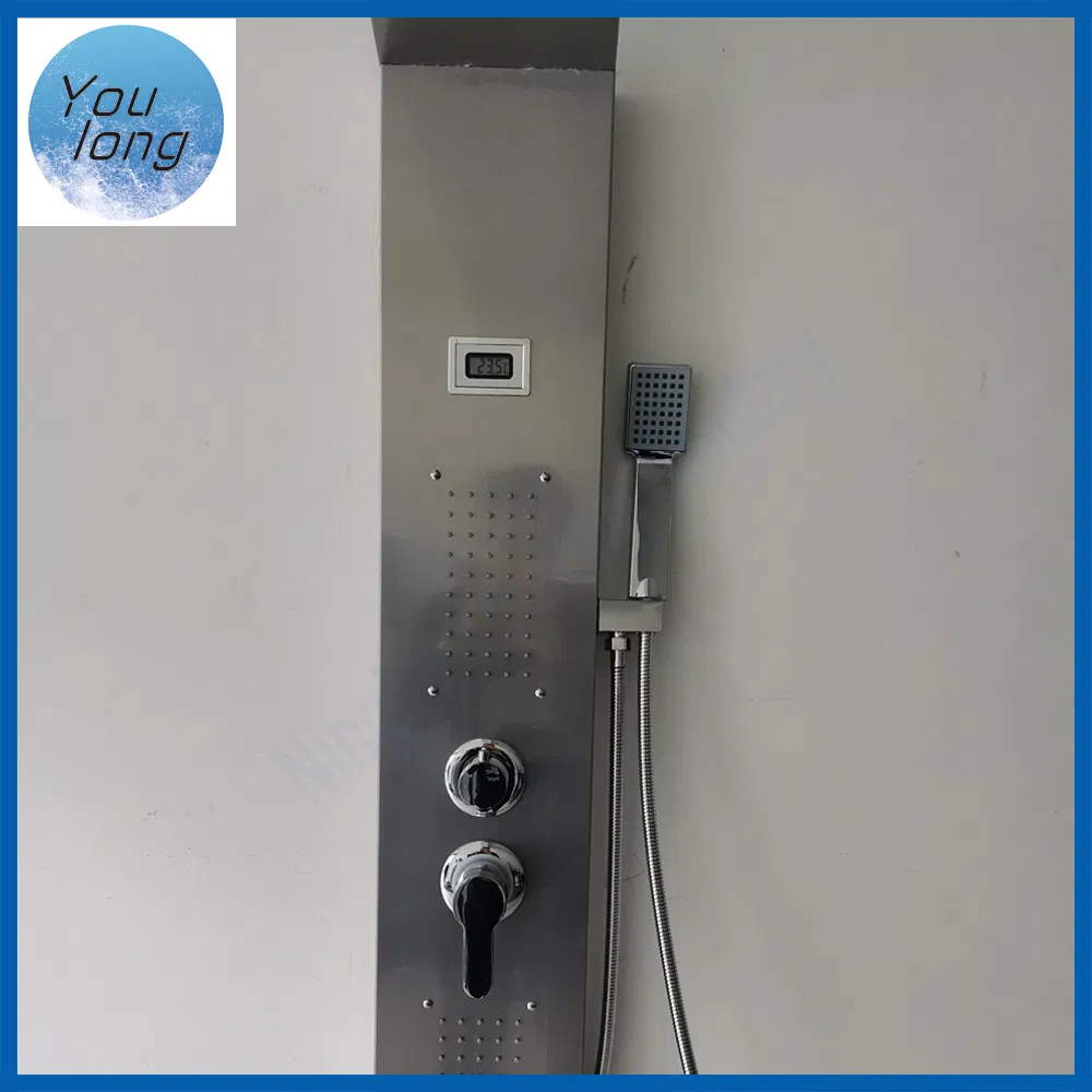 Stainless Steel Multifunction Temperature Waterfall Rain Bathroom Shower Panel