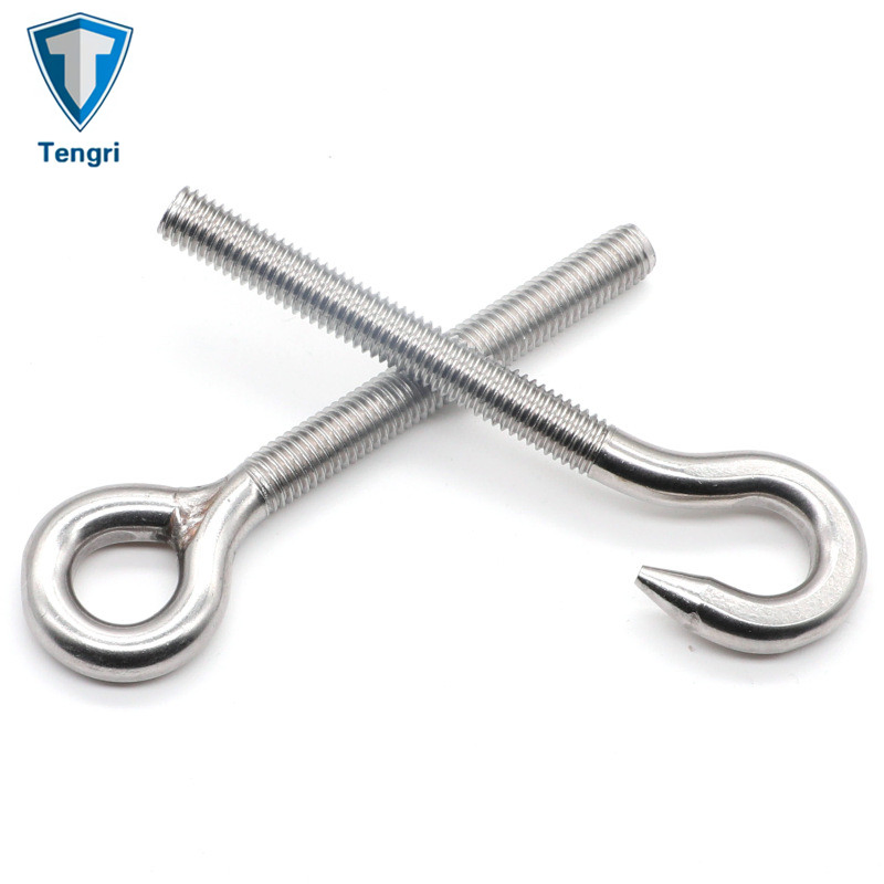 Hot Sale Fastener Stainless Steel Expansion Hook Eye Bolts Customized J Bolt