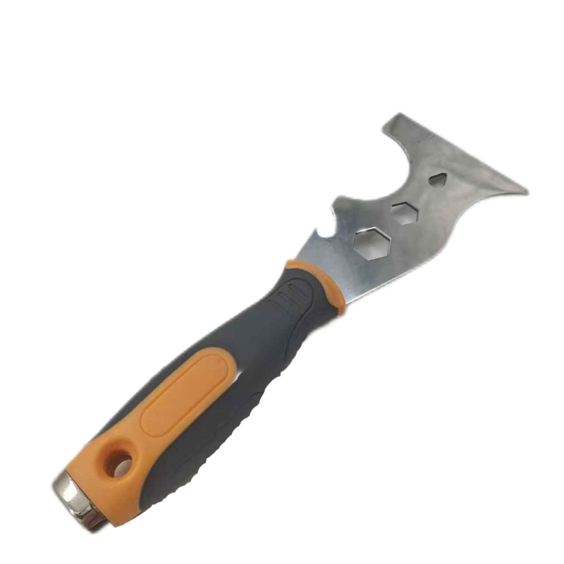 Support Customization Stainless Steel Scraper Construction Tools Floor Scraper Putty Knife with 4 Screwdrivers