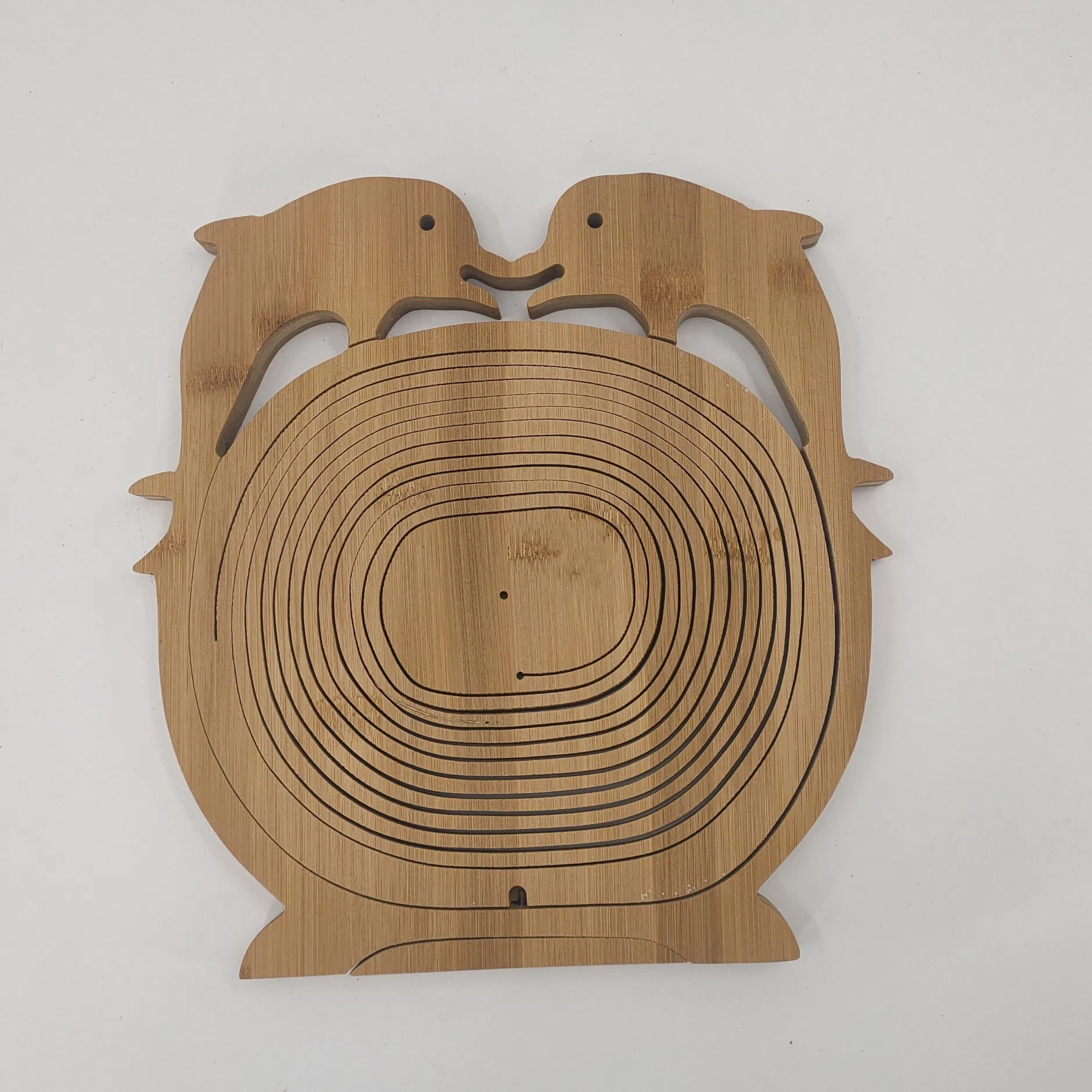 Creative Dolphin Shaped Bamboo Fruit Bowl Holder Basket