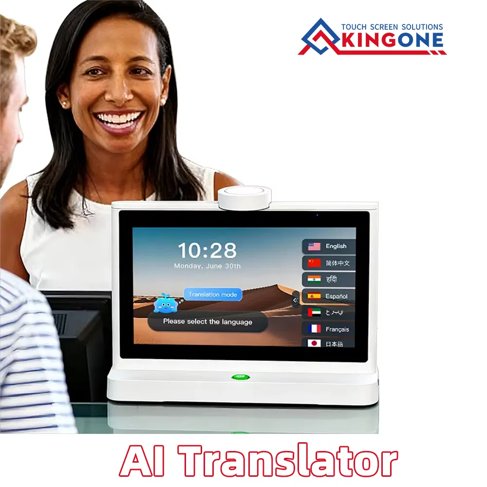 10.1 Inch Dual Touch Screen Ai Translator Android System IPS LCD 4G WiFi Voice Recognition Language Translation Device