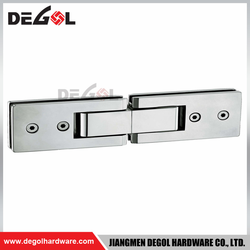Polished Nickel Wall Mount Shower Door Hinge