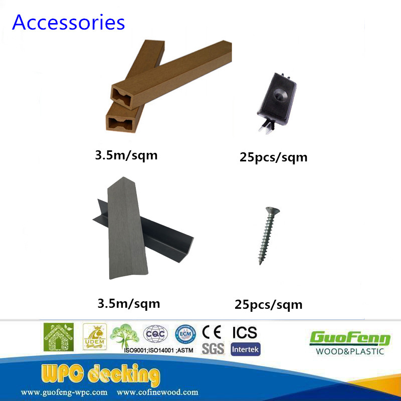 Factory Price New Generation Double Color Co-Extrusion Wood-Plastic Composite Material WPC Decking