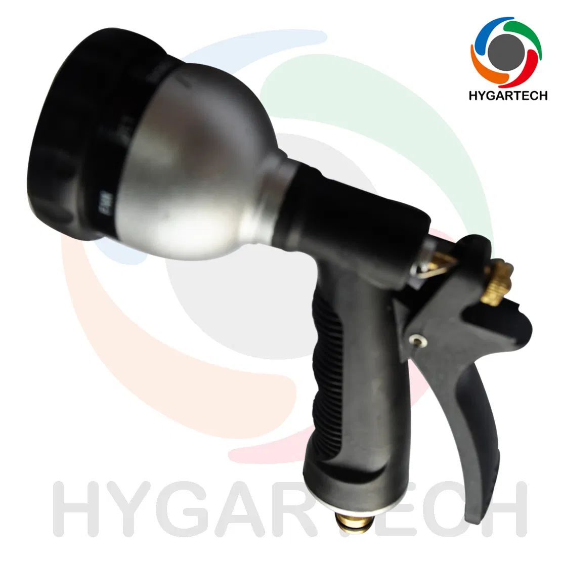Aluminum 8-Function Garden Hose Nozzle with Rear-Trigger Control