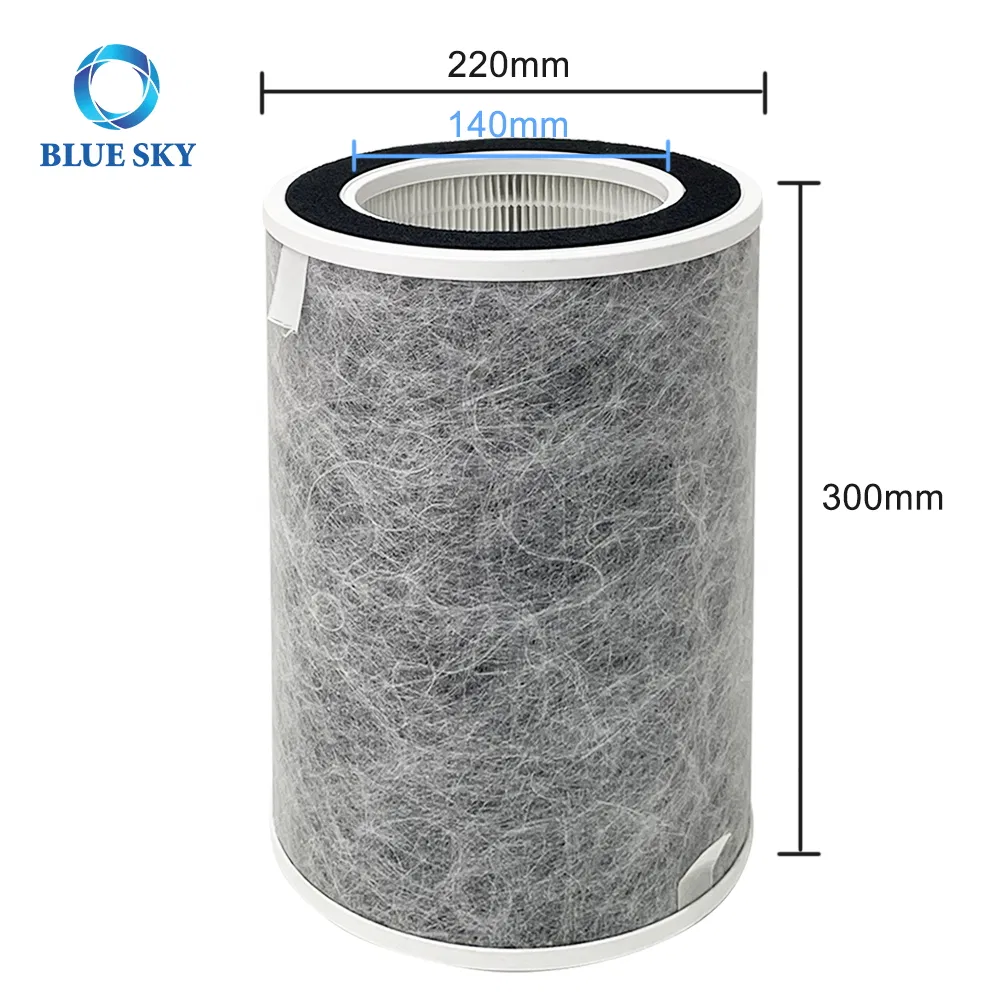 Factory HP200 True High Efficiency Filter Compatible with Shark HP102 Air Purifier Parts He1fkpet He1fkbas