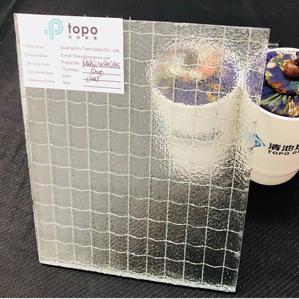 Tempered Laminated Wired Glass with Wire Mesh