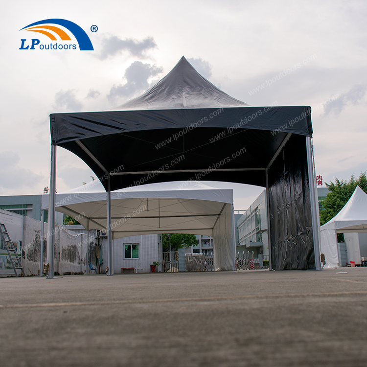 6X6m Aluminum Black High Peak Pinnalce Tent for Outdoor Wedding Party Event