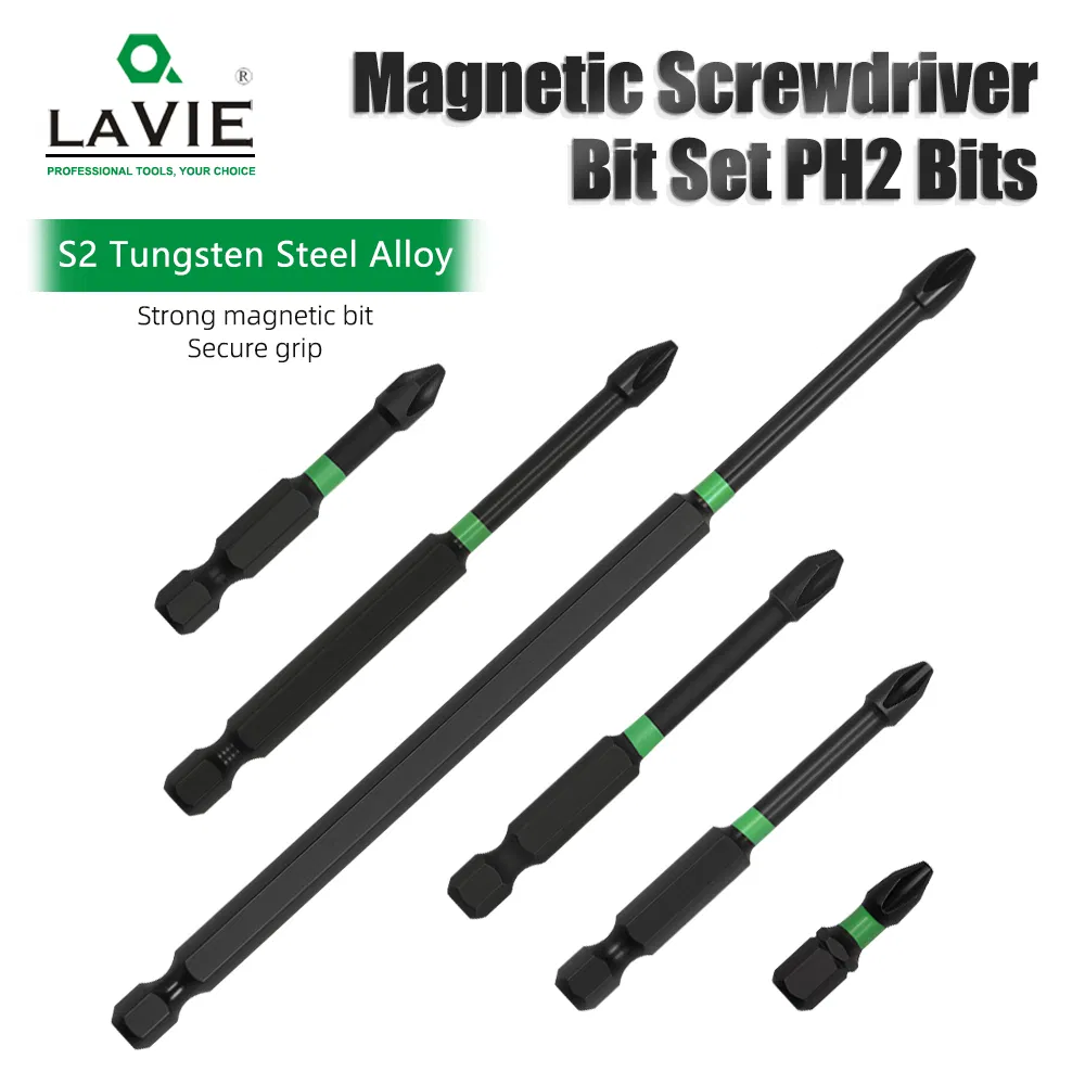 Lavie Alloy Steel Anti-Slip Magnetic Screwdriver Bit Router Bits Woodworking OEM Service