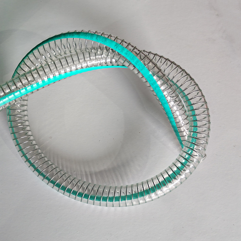 RoHS Certified PVC Reinforced Plastic Wire Spring Water Pump Suction Hose