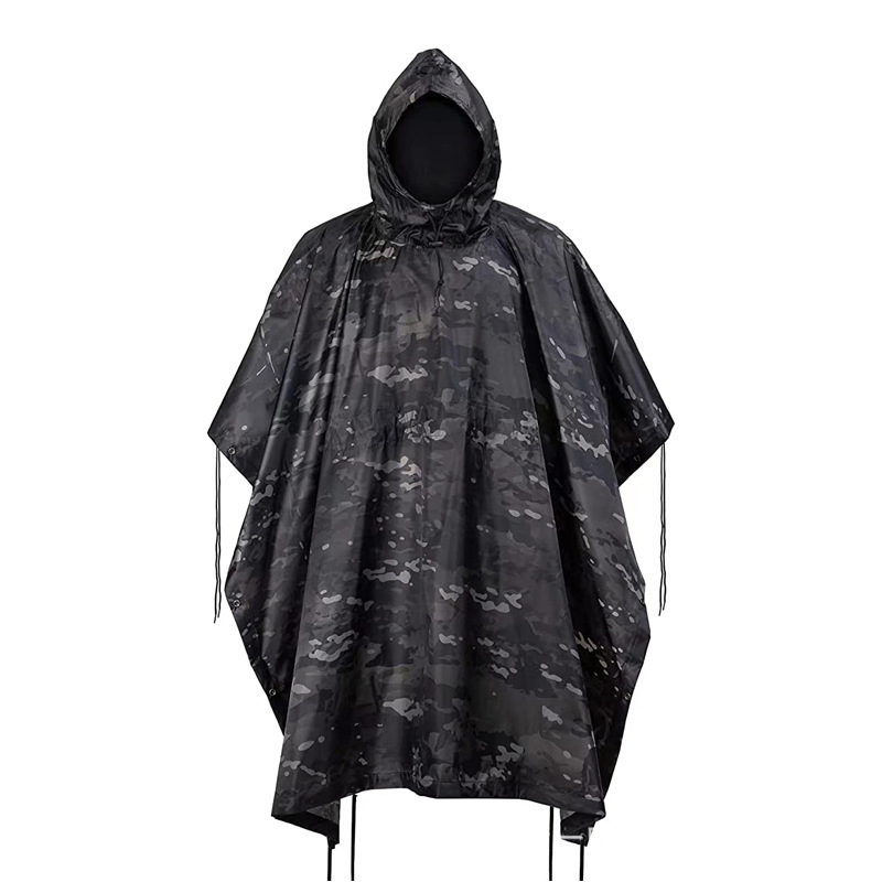 Camouflage Trendy Waterproof Rain Wear Raincoat Poncho