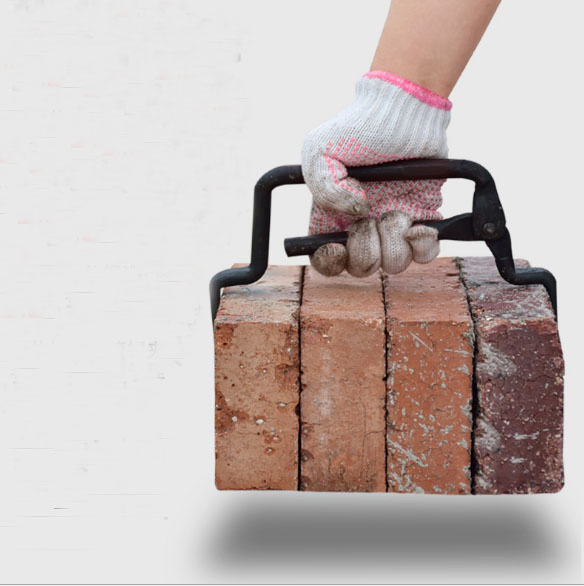 Forge Steel Adjustable Multiple Masonry Brick Hook Clamp Clip Tongs