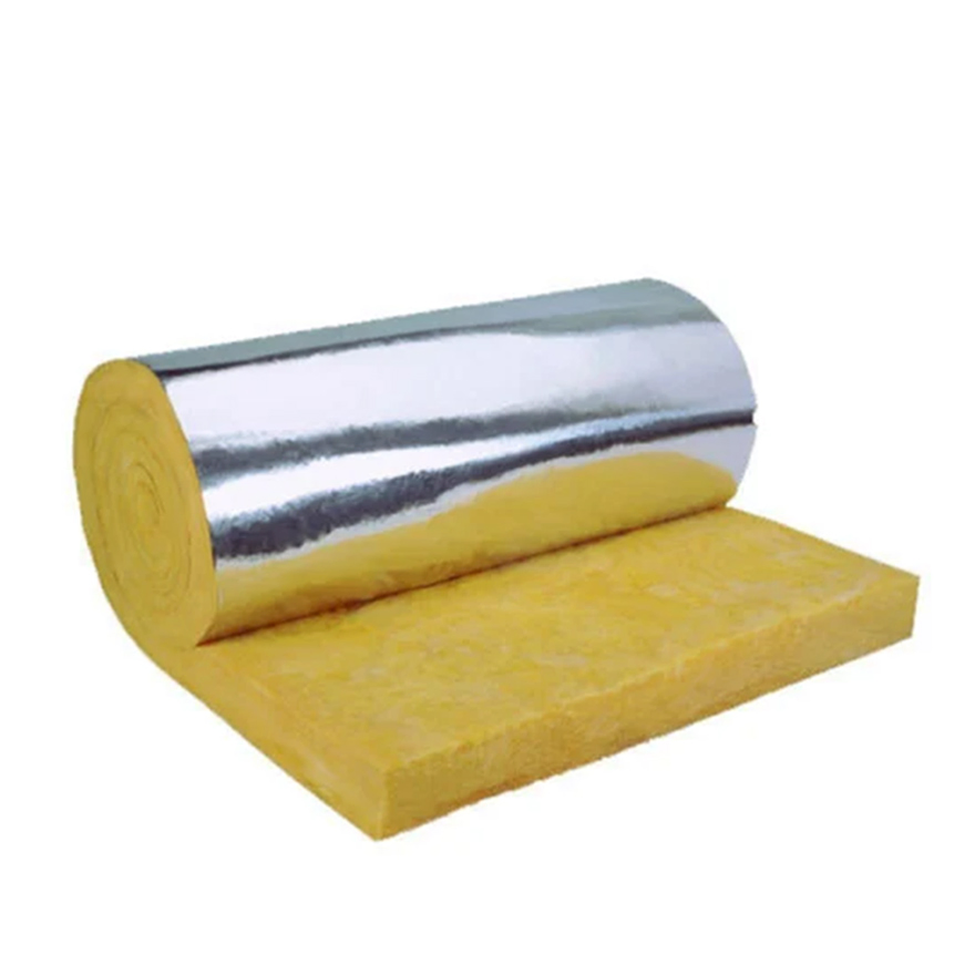 Thermal Fireproof Resistant Mineral Heat Radiator Insulation Building Material Cotton with Aluminum Foil Fiberglass Roll Glass Wool Blanket for Sound Absorption