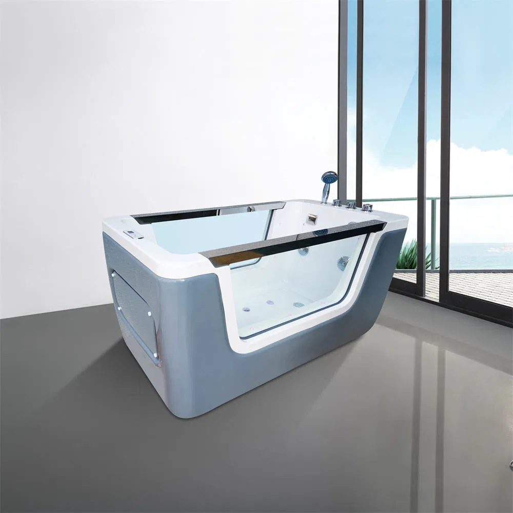 Детская акриловая ванна для СПА-массажа, розовая