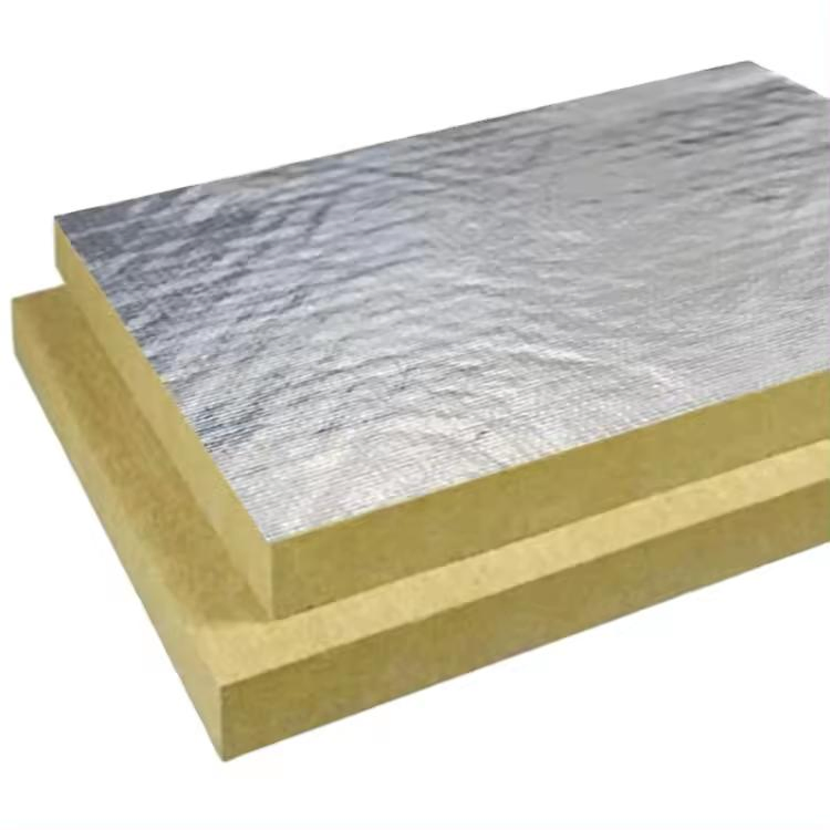 CE, ISO Certification Rockwool Board with Aluminum Foil Facing Insulation Material