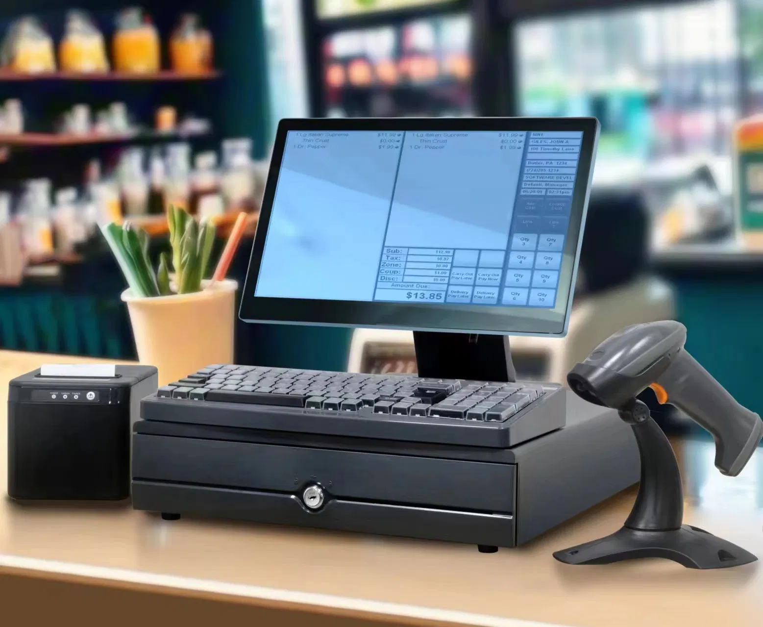 POS-терминал на Android, алюминиевый корпус 15.6 дюймов