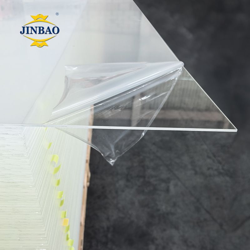 Jinbao Solid Surface Thick 100 50 20mm Marble White Clear Transparent Color Perspex Board Acrilico Panel Glass Cast Acrylic PMMA Sheet for Swimming Pools