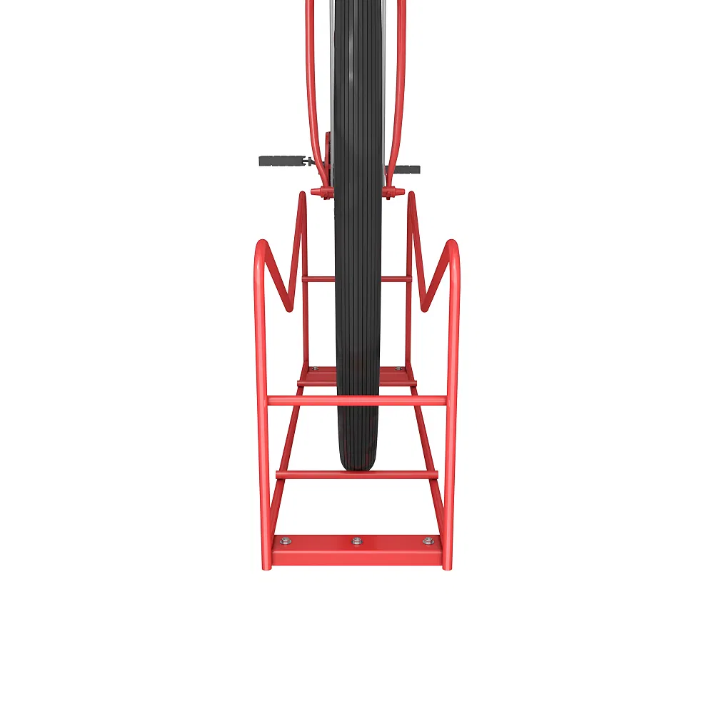 Stylish Urban Bicycle Rack for Convenient Front and Rear Parking