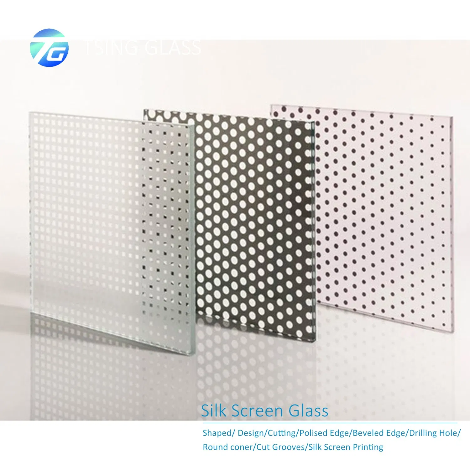 Designed/Customized Printing Designed Glass with Different Patterns Silk Screen Glass