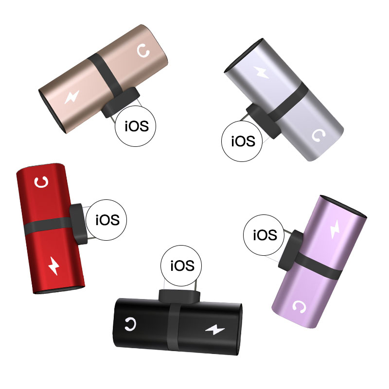 Адаптер Lightning 2 в 1 для iPhone 7/8/X/11