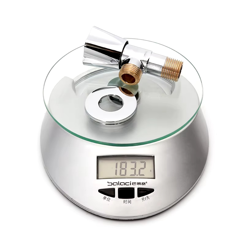 Customized Faucet Accessories Copper Chrome Stop 1/2 Angle Valve
