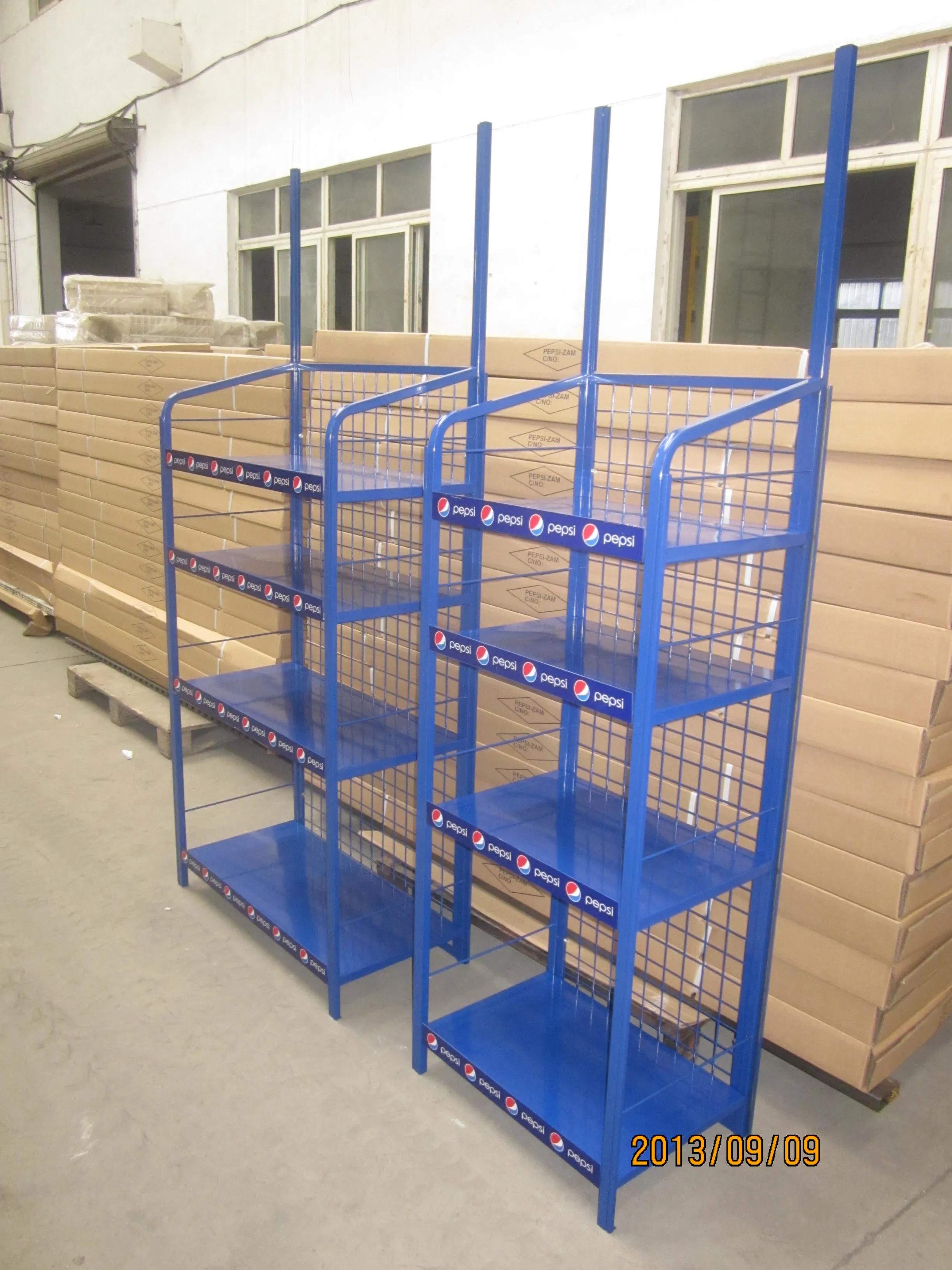 Stylish Oil Shelf for Shopping Mall and Retail Shelf Display
