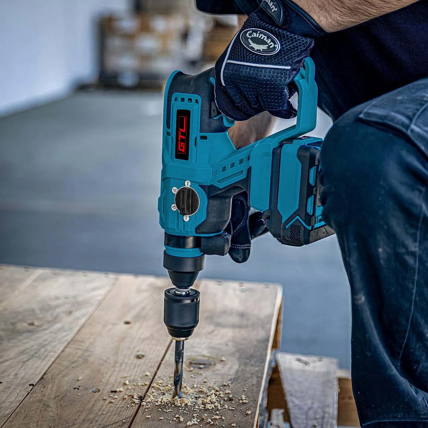 20V Brushless Cordless Hammer Drill Rotary Hammer with SDS Plus Chuck, Variable Speed