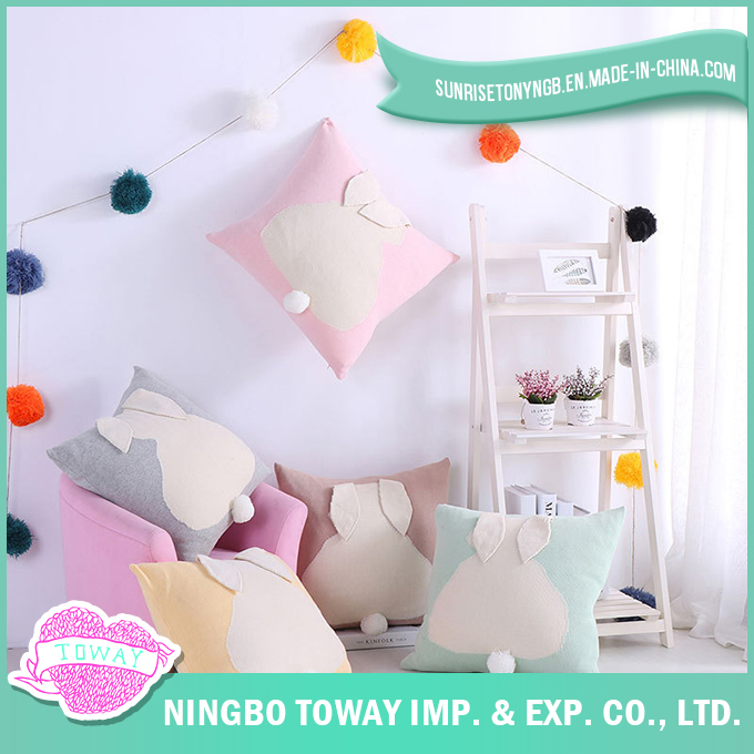 Home Decorative Cute Beautiful Custom Organic Cotton Pillowcase 40X40