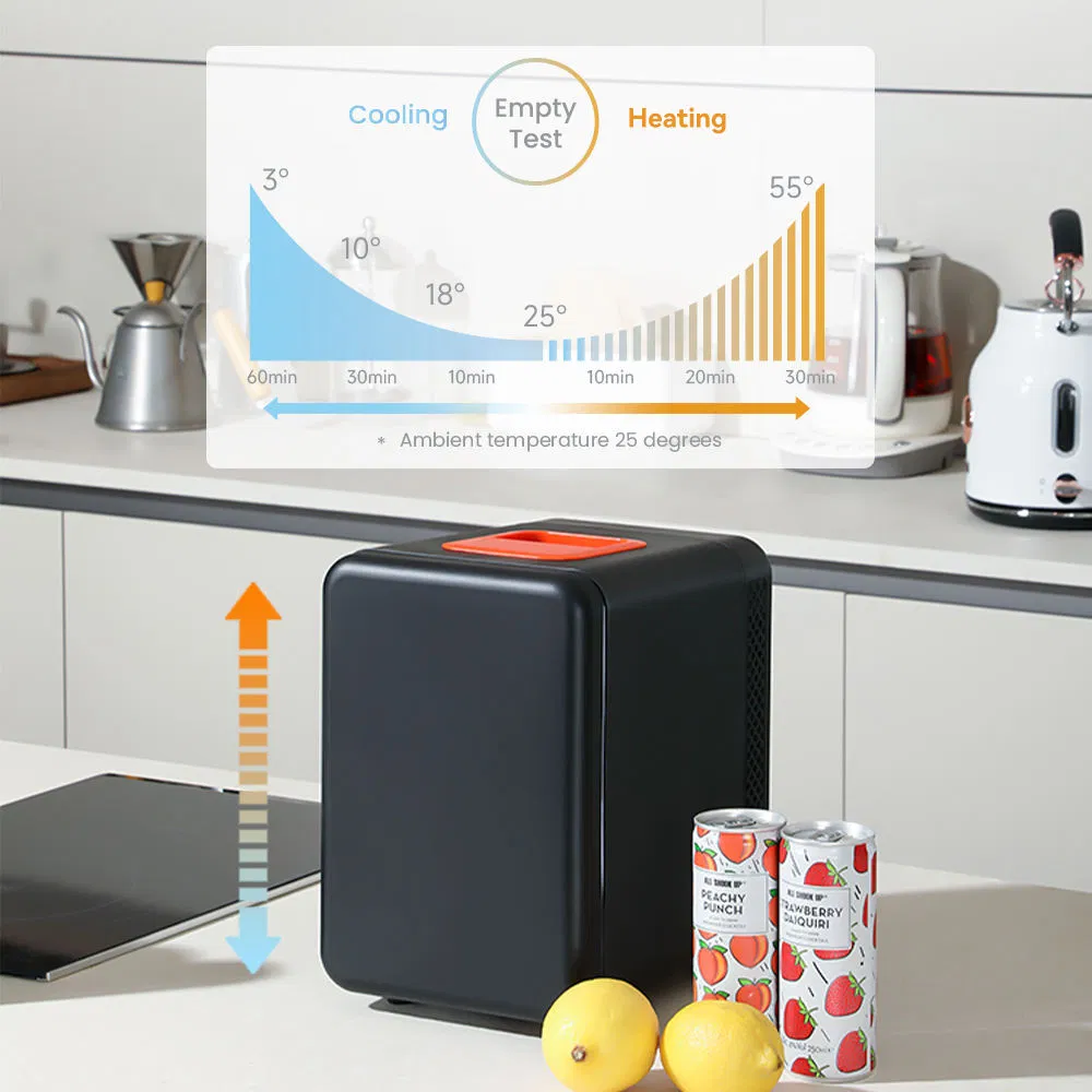 Compact Portable 4 Liter 12V DC Beauty Drinks Makeup Dresser Milk Mini Fridge for Bedroom Skincare