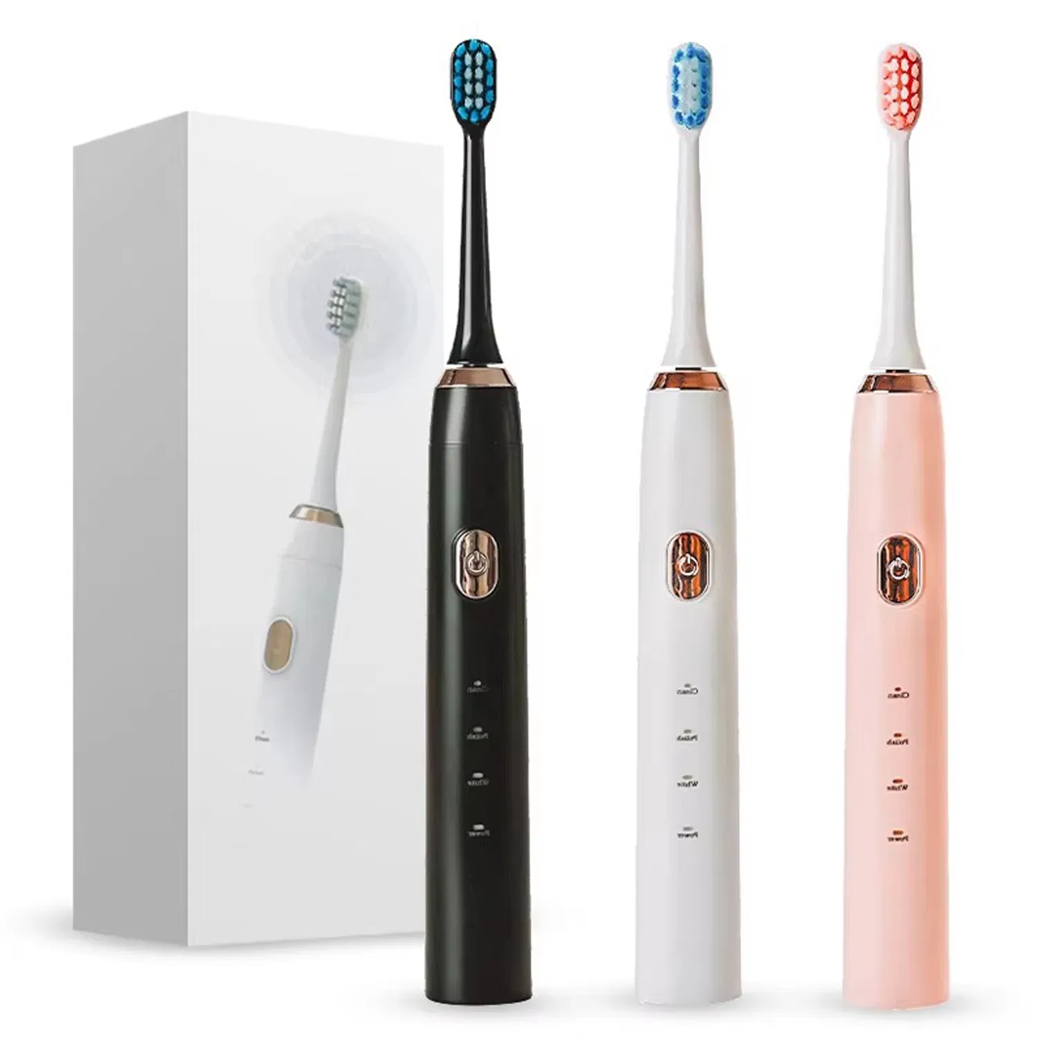 Deep Cleaning USB Charging Waterproof Sonic Vibration Adult Electric Toothbrush