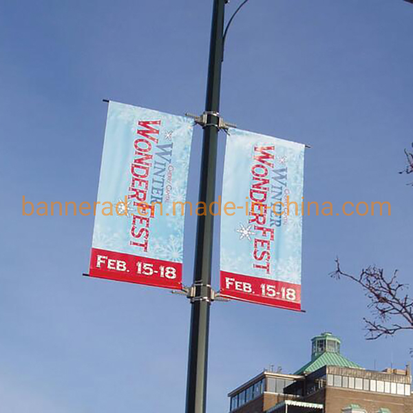Quality Outdoor Banner Clamp Anti-Rust and Easy-to-Install Advertising Flagpole