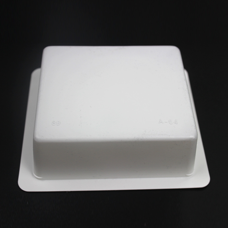 Party Supply Disposable Plastic Tableware 130mm Length Tofu Box White