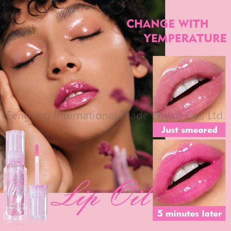 Ball-Bearing Lip Gloss Set - Transparent Moisturizing Lip Balm, Big Mouth, Full Lips, Lip Oil Long Lasting
