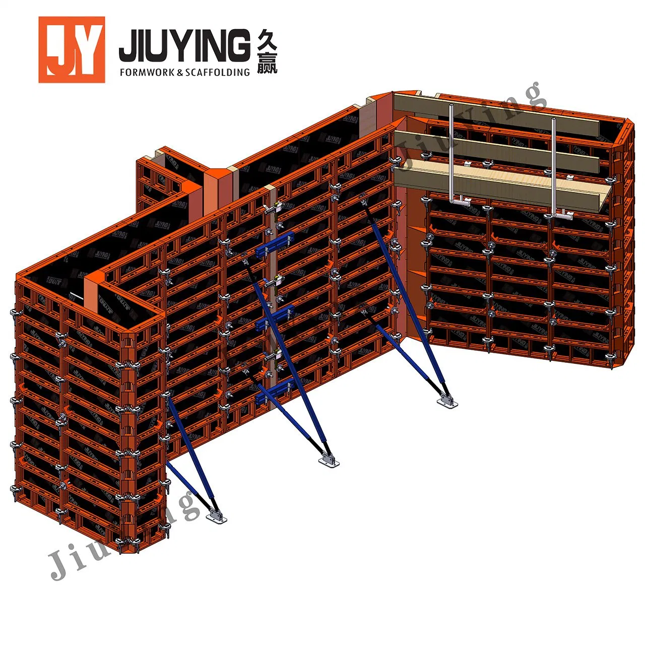Economic Steel Frame Formwork for Easy Wall and Column Construction Reusable Plastic Concrete Formwork System China Shuttering Wall Slab Panel for Construction
