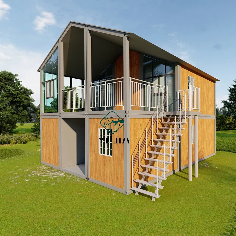 High Quality Transportable Houses Easy Assemble Steel Prefabricated House Tiny Glass Container House Modular Container Prefab House