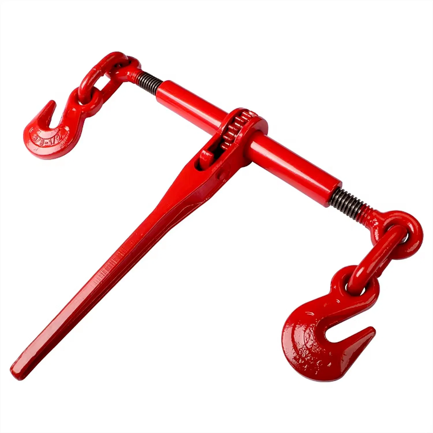 G70 Forged Chain Rigging Grab Hook Red Ratchet Type Load Binder