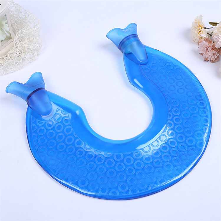 1400ml New Design Neck Warmer U Shaped PVC Neck Hot Water Bottle Bag