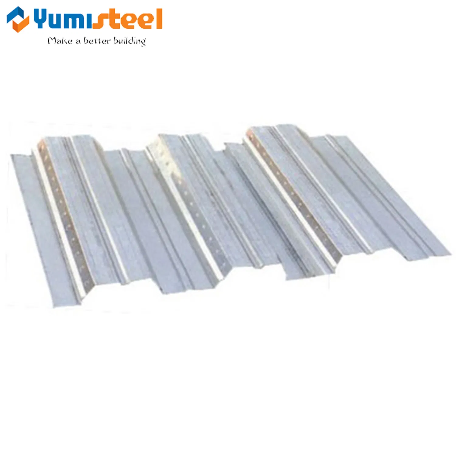 Builidng Support Galvanized Floor Slap Corrugated 1.0mm Decking Steel Sheet