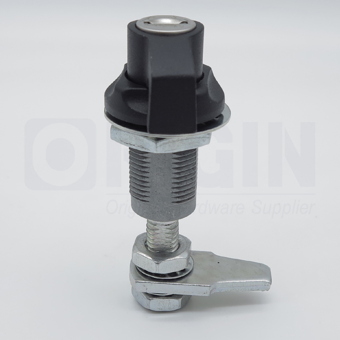 Zinc Alloy Textured Black Spraying Cam Latch Electrical Box Panel Cabinet Control Electronic Wing Knob Key Compression Lock